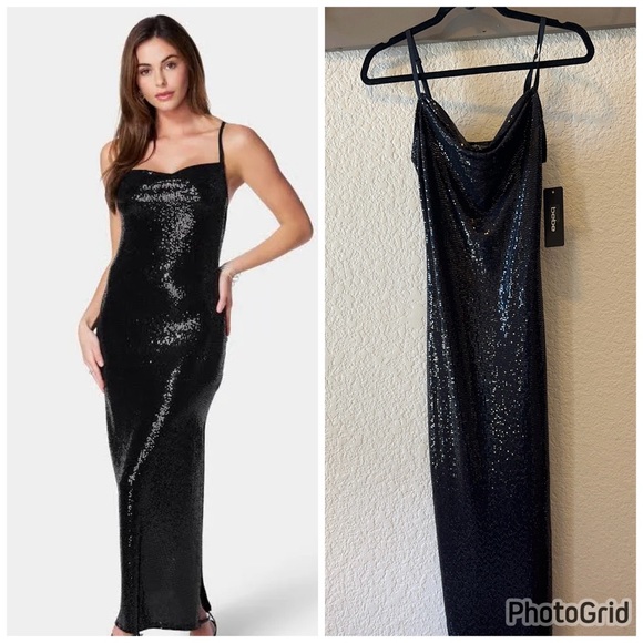 BEBE Shimmer Dress NWT - Picture 2 of 8